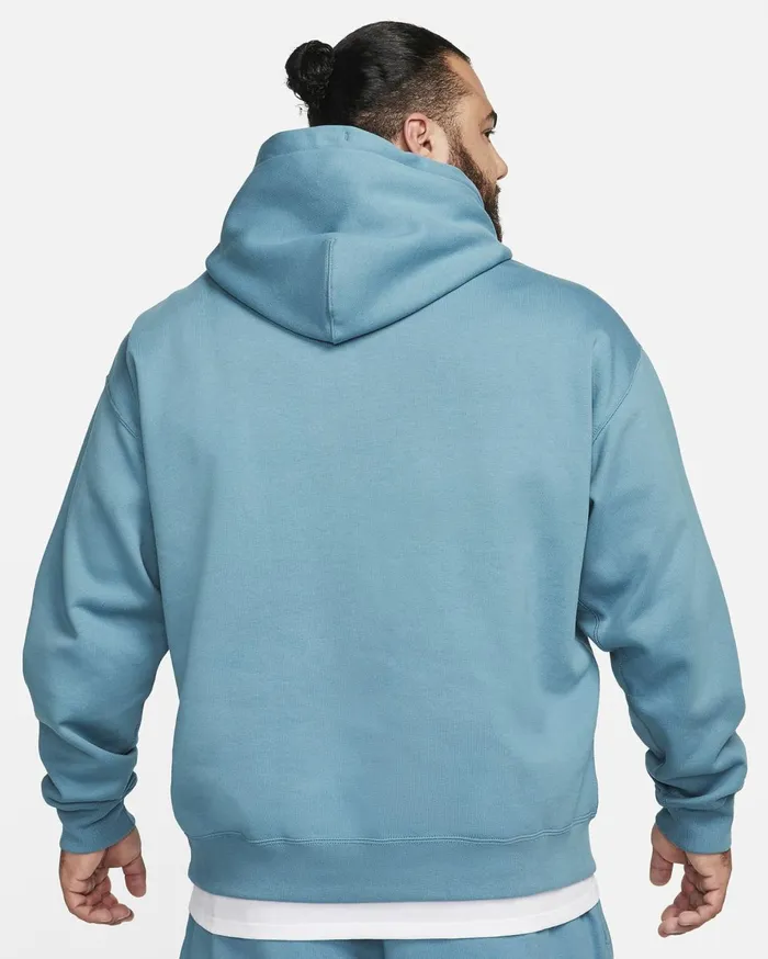 Hoodies And Sweatshirts Men Nike Solo Swoosh Noise Aquawhite