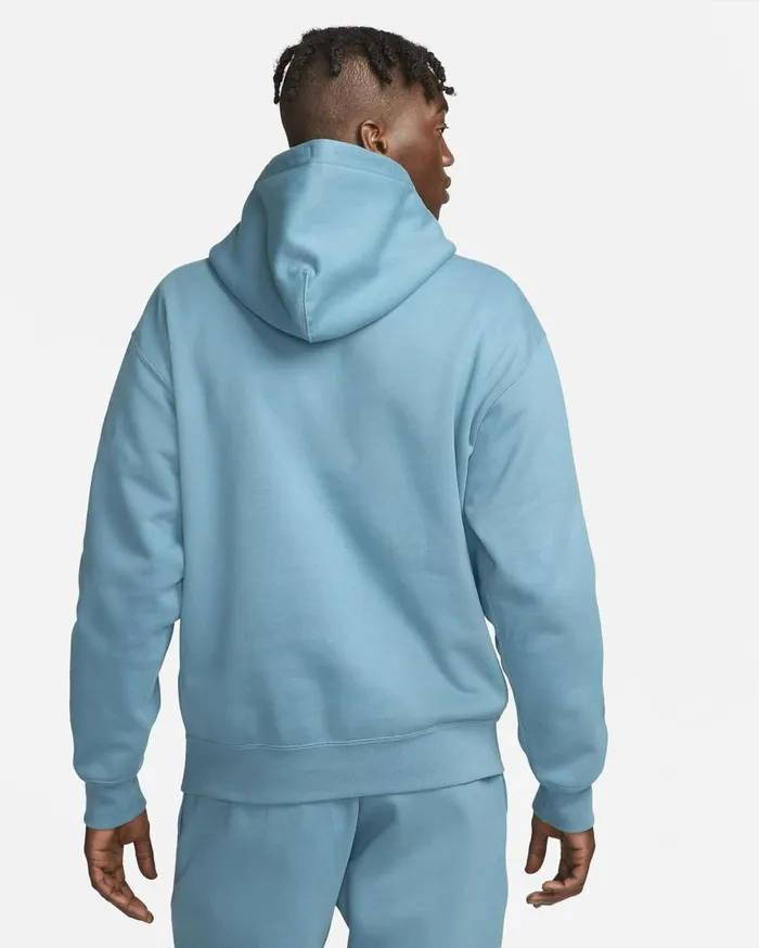 Hoodies And Sweatshirts Men Nike Solo Swoosh Noise Aquawhite