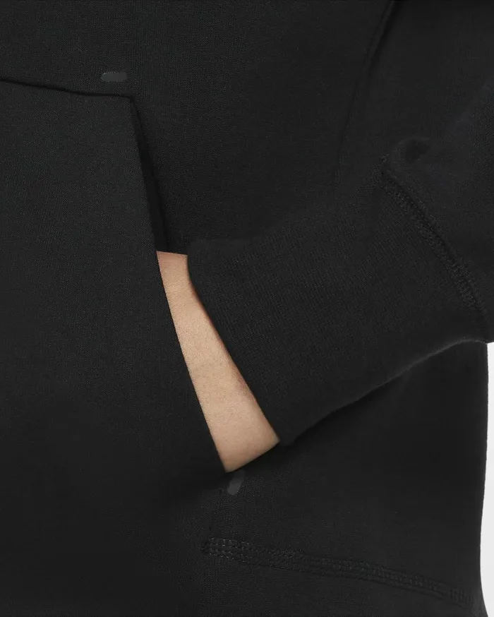Hoodies And Sweatshirts Women Nike Sportswear Tech Fleece Windrunner Blackblack