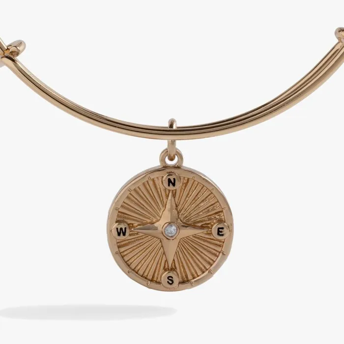 Iconic Women Alex And Ani Compass Charm Bangle Gold