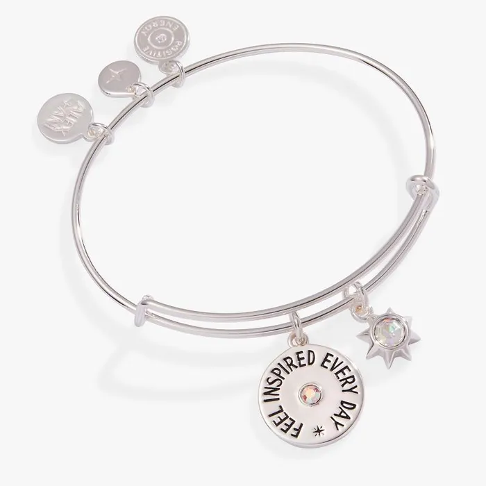 Iconic Women Alex And Ani Feel Inspired Every Day039 Mantra Charm Bangle Silver