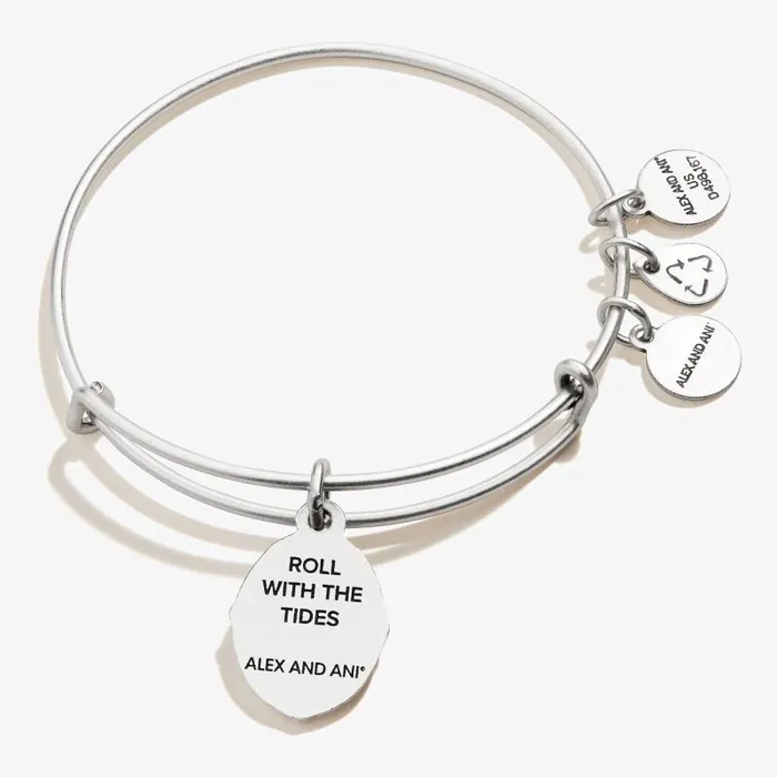 Iconic Women Alex And Ani Wave Charm Bangle 039Roll With The 039Tides039 Rafaelian Gold