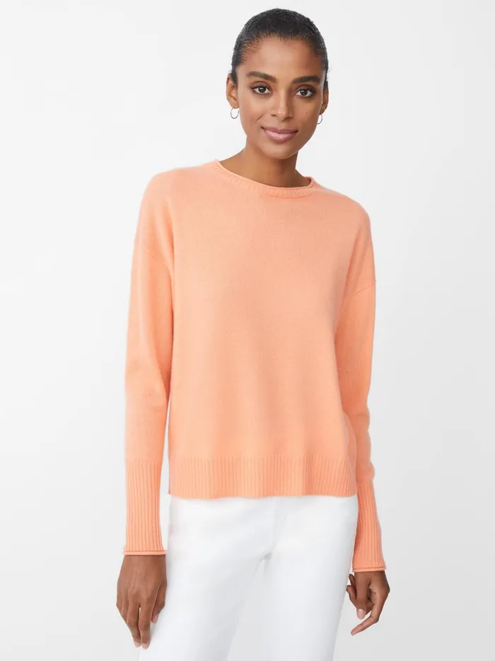 JMclaughlin Caitie Cashmere Sweater Apricot Women Sweaters