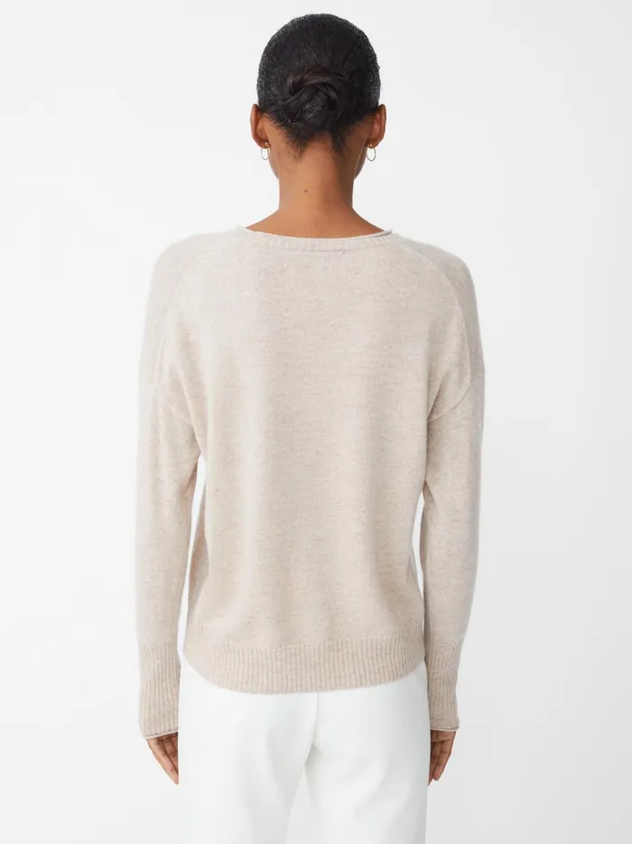 JMclaughlin Caitie Cashmere Sweater Heather Oatmeal Women Sweaters JMclaughlin Caitie Cashmere Sweater Heather Oatmeal Women Sweaters