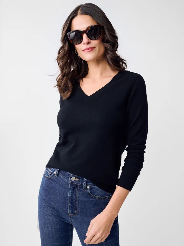 JMclaughlin Maye Cashmere Sweater Black Women Sweaters