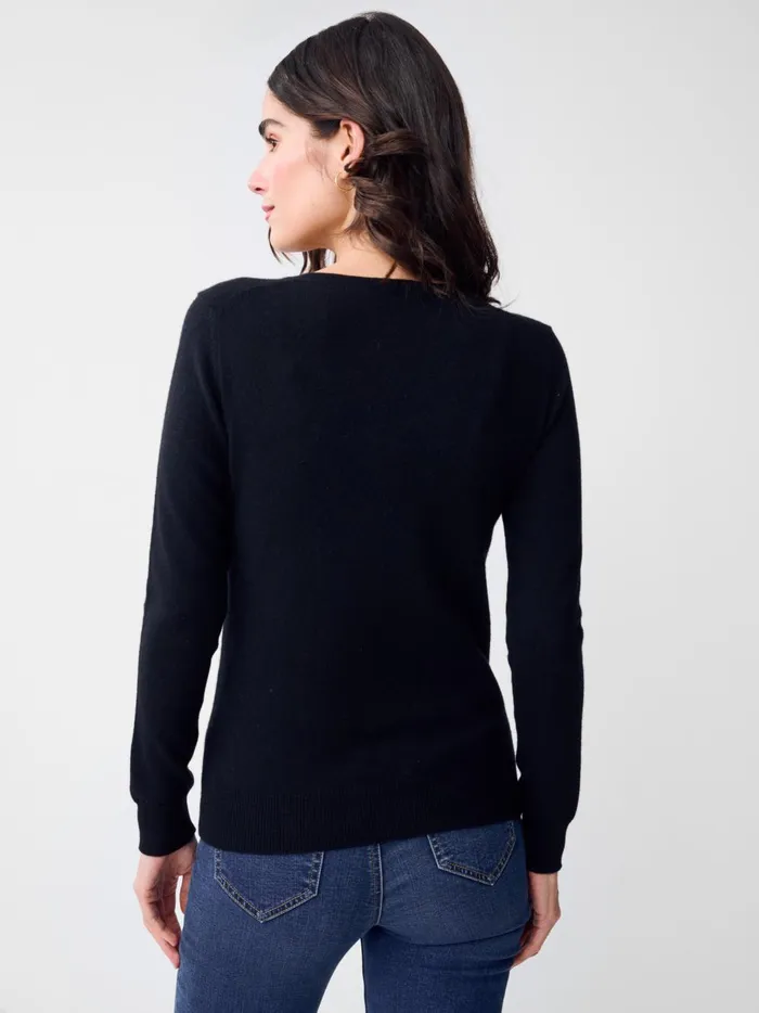 JMclaughlin Maye Cashmere Sweater Black Women Sweaters