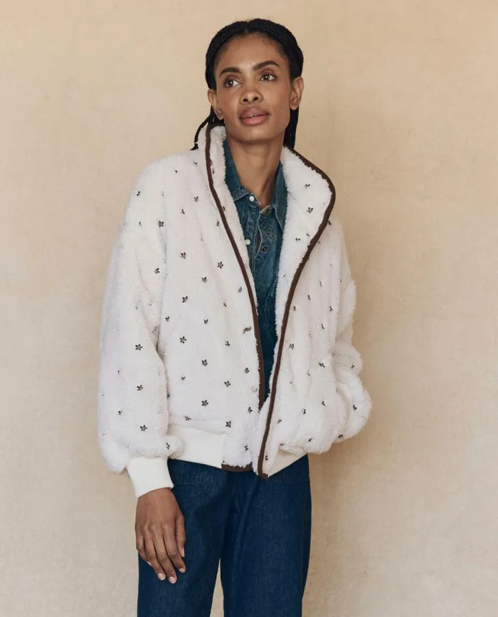 Jackets and Outerwear Women The Great The Blackbird Jacket Cream Jackets and Outerwear Women The Great The Blackbird Jacket Cream