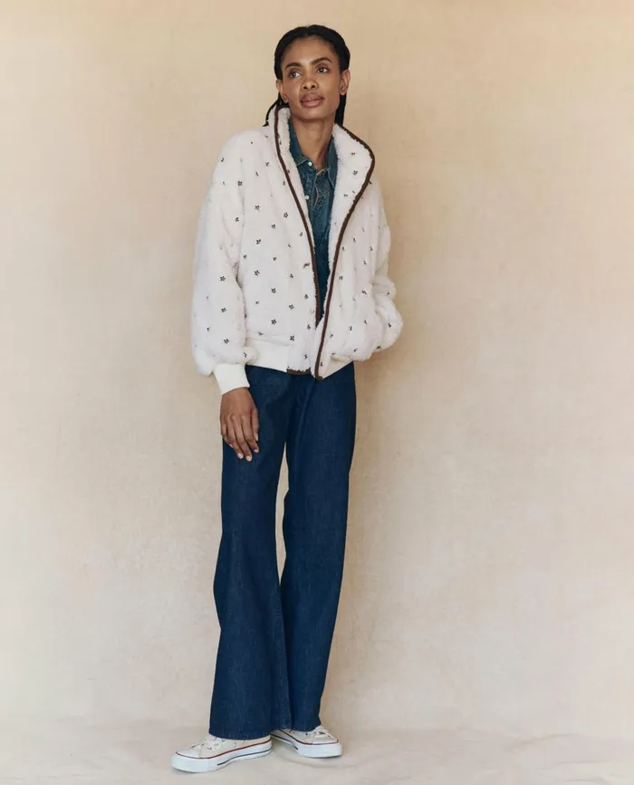Jackets and Outerwear Women The Great The Blackbird Jacket Cream Jackets and Outerwear Women The Great The Blackbird Jacket Cream