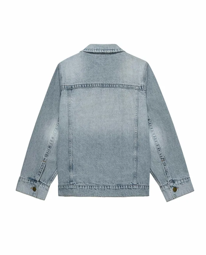 Jackets and Outerwear Women The Great The Slouchy Jean Jacket Derby Wash