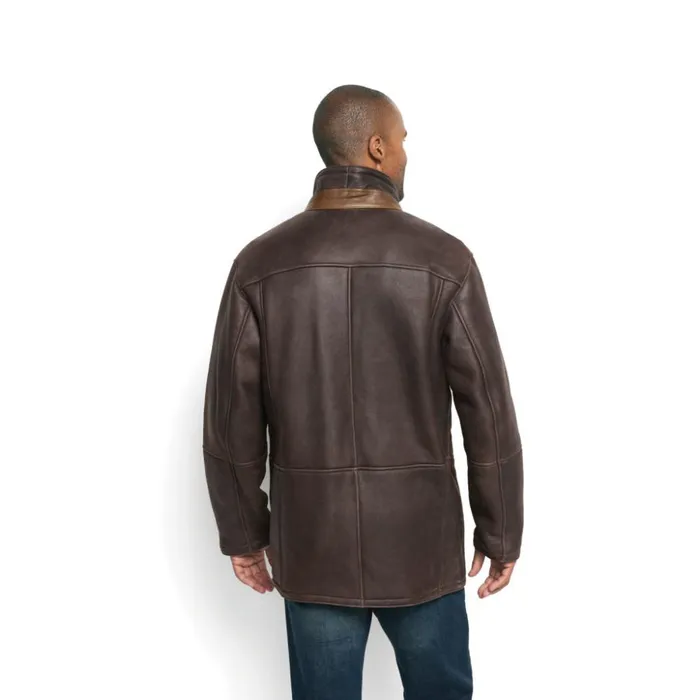Jackets Men Orvis Worlds Finest Shearling Coat Brown
