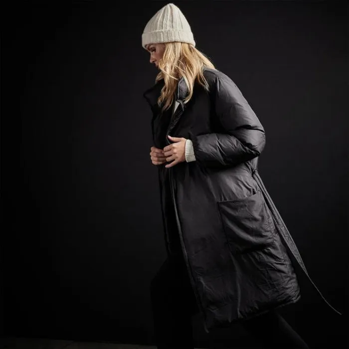 JacketsOuterwear Women James Perse YOSEMITE Down Duvet Coat Black