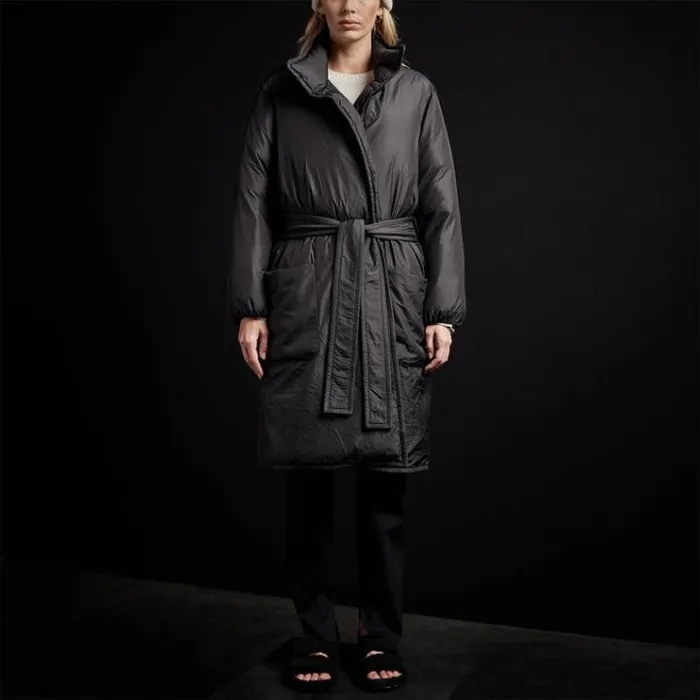 JacketsOuterwear Women James Perse YOSEMITE Down Duvet Coat Black