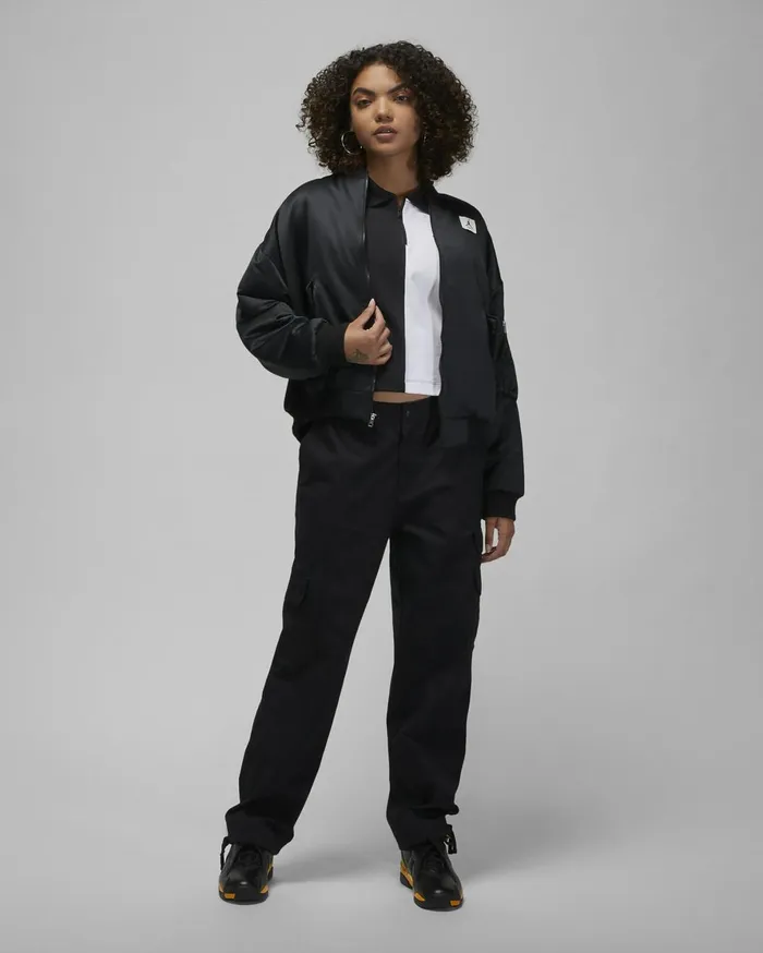 Jackets Women Nike Jordan Flight Renegade Black