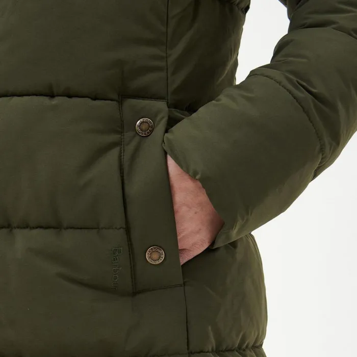 Jackets Women Orvis Barbour Grayling Quilted Parka Olive