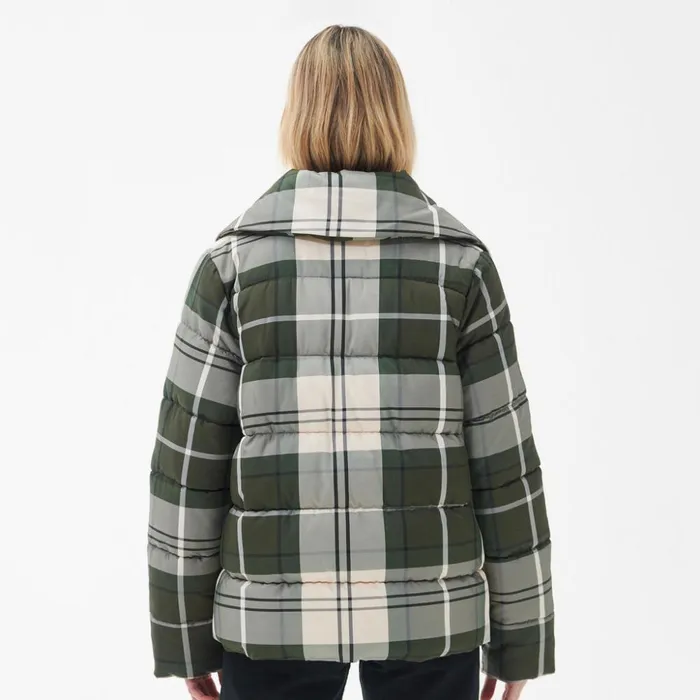 Jackets Women Orvis Barbour Tartan Germain Quilted Jacket Ancient Poplar Tartan