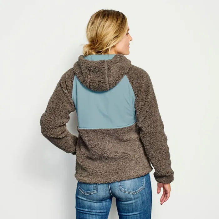 Jackets Women Orvis Mad River Sherpa Hooded Jacket Mushroom