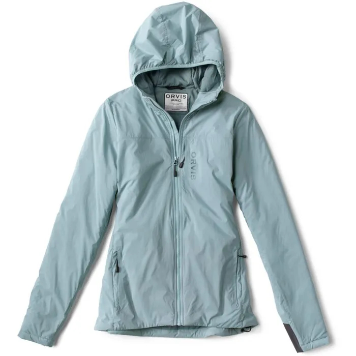 Jackets Women Orvis Womens PRO Insulated Hoodie Mineral Blue