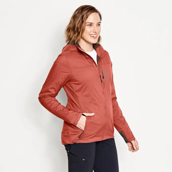 Jackets Women Orvis Womens PRO Insulated Hoodie Mineral Blue
