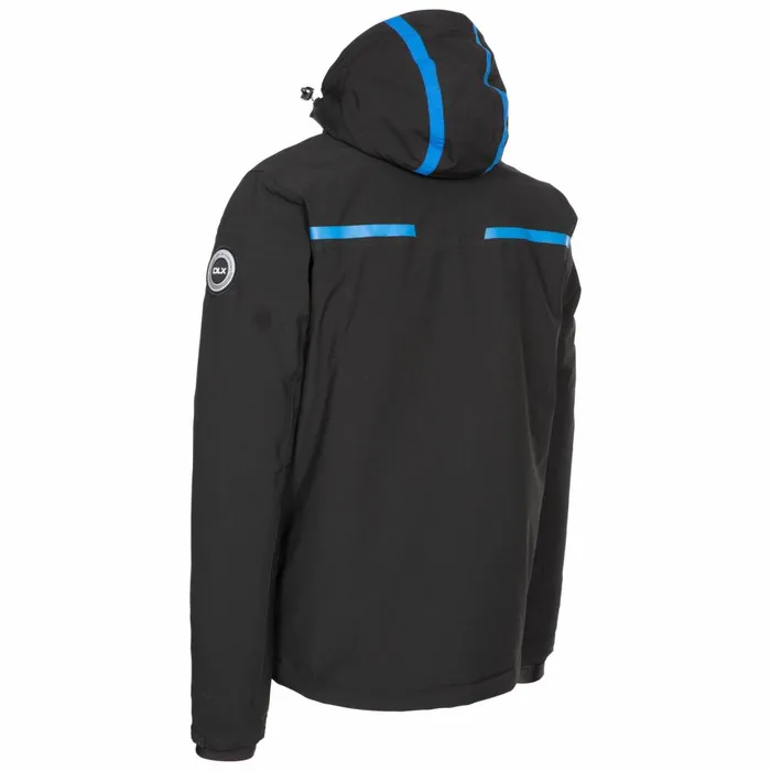 Jared DLX Slim Fit Ski Jacket With RECCO Black Men Trespass Ski Jackets