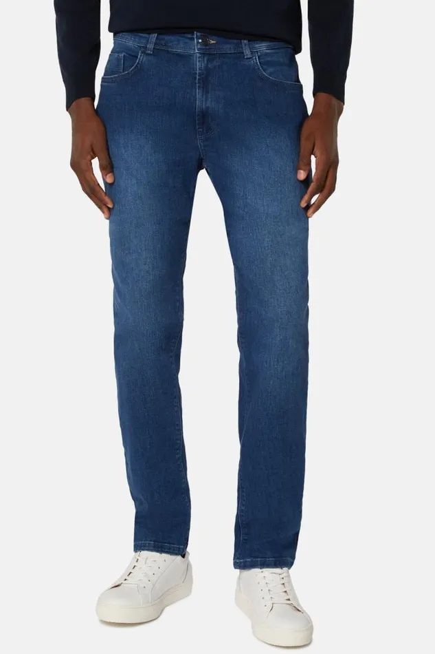 Jeans Men Boggi Milano Medium Blue Stretch Denim Jeans Indigo Jeans Men Boggi Milano Medium Blue Stretch Denim Jeans Indigo