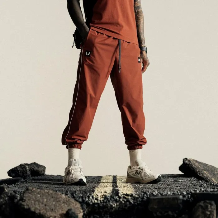 Joggers and Pants Men ASRV Ripstop Oversized Track Pant Brick