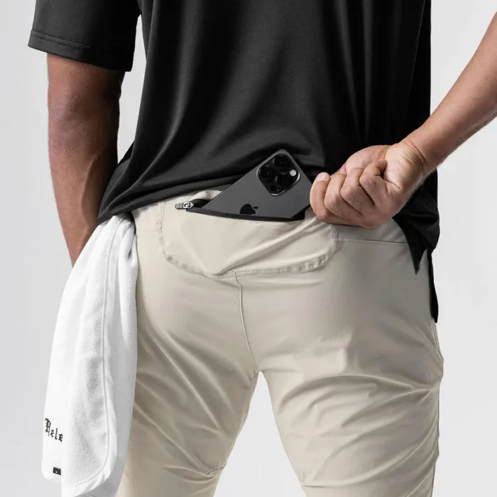 Joggers and Pants Men ASRV TETRALITE Hybrid Jogger Sand Smoke