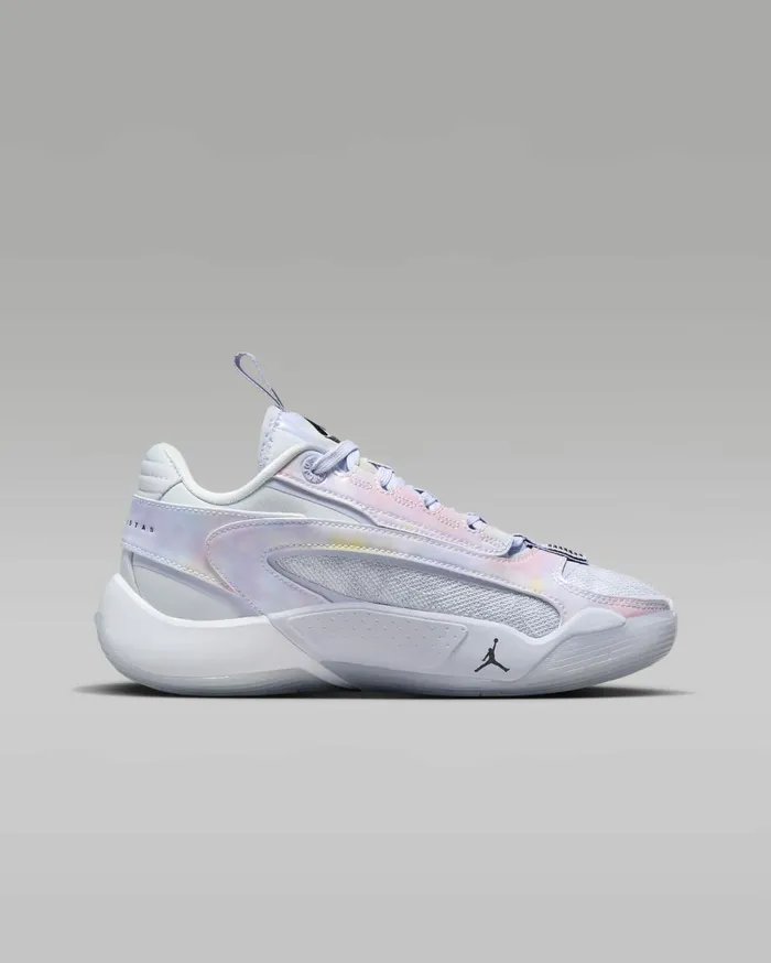 Jordan Kids Nike Luka 2 Football Greyoxygen Purplearctic Orangeblack