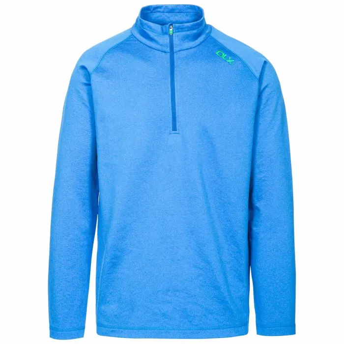 Jozef DLX Quick Dry Active Top Blue Men Trespass Gym and Sports Tops