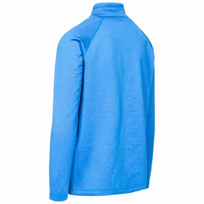 Jozef DLX Quick Dry Active Top Blue Men Trespass Gym and Sports Tops