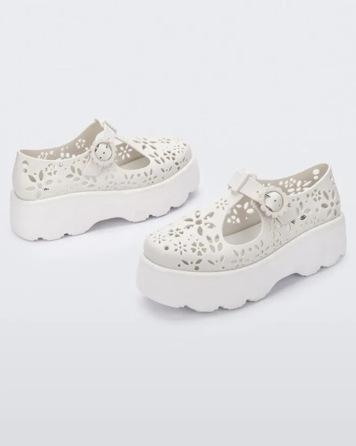 Kick Off Lace White Women Melissa Platforms
