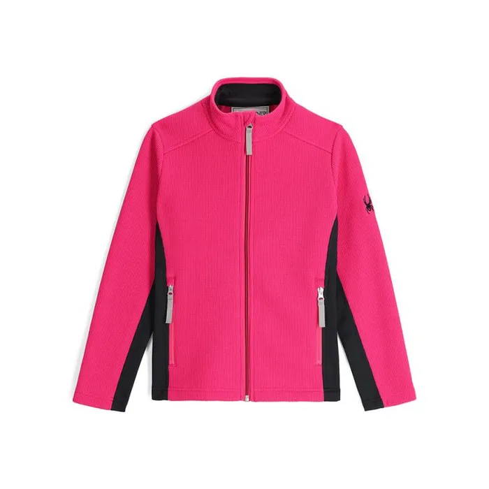 Kids Bandita Full Zip Pink Spyder Fleece