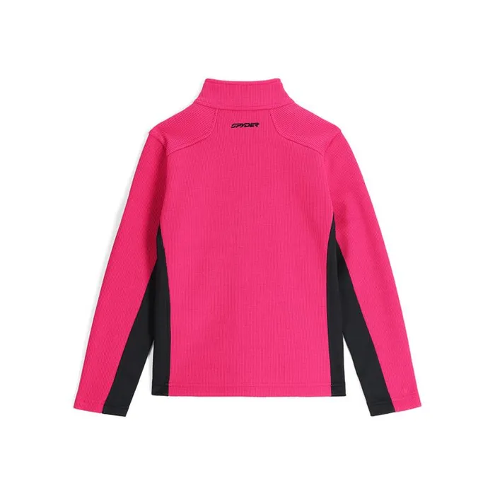 Kids Bandita Full Zip Pink Spyder Fleece