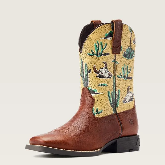 Kids Big Kids039 Footwear Ariat Round Up Wide Square Toe Western Boot Spiced Cider Kids Big Kids039 Footwear Ariat Round Up Wide Square Toe Western Boot Spiced Cider
