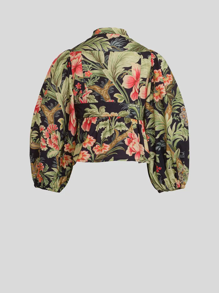 Kids Etro Topwear Floral Blouse For Children Navy Blue Kids Etro Topwear Floral Blouse For Children Navy Blue