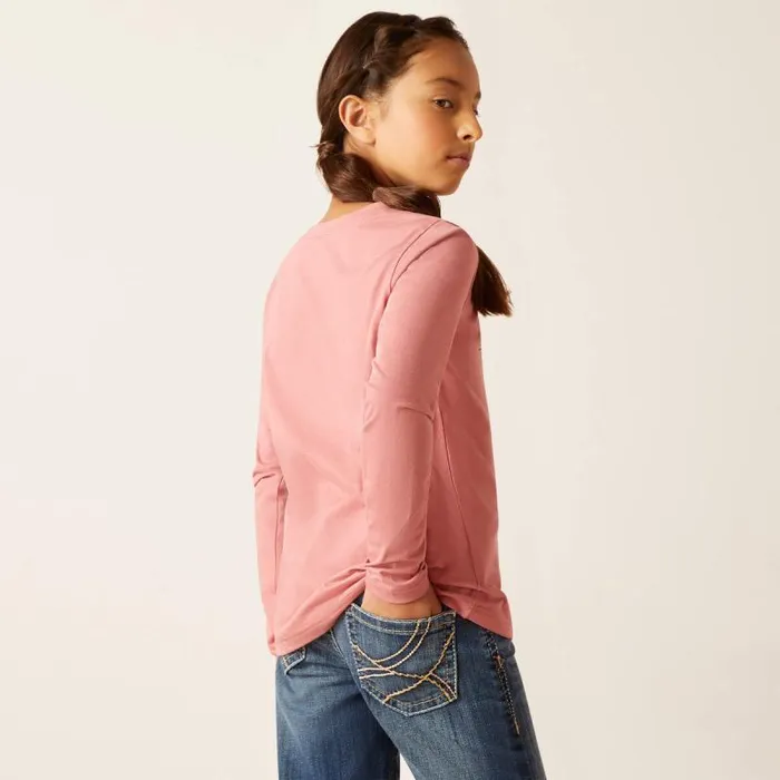 Kids TShirts and Polos Ariat Flora Shirt Dusty Rose Kids TShirts and Polos Ariat Flora Shirt Dusty Rose