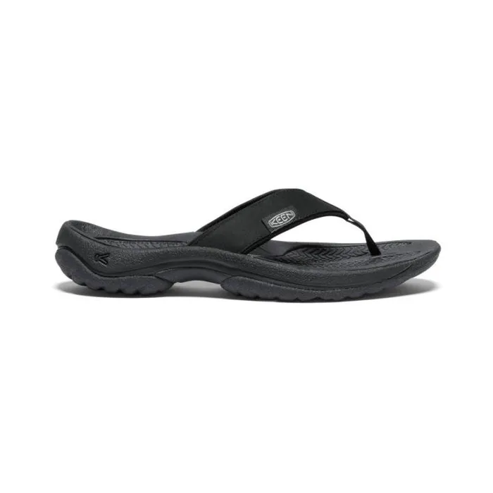 Kona Flip BlackVapor Leather FlipFlop Women KEEN SlipOns