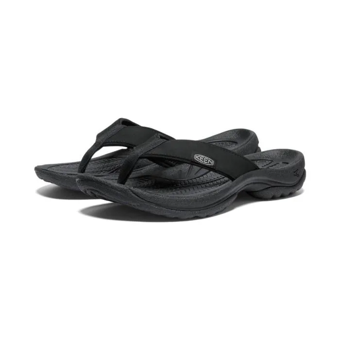 Kona Flip BlackVapor Leather FlipFlop Women KEEN SlipOns Kona Flip BlackVapor Leather FlipFlop Women KEEN SlipOns