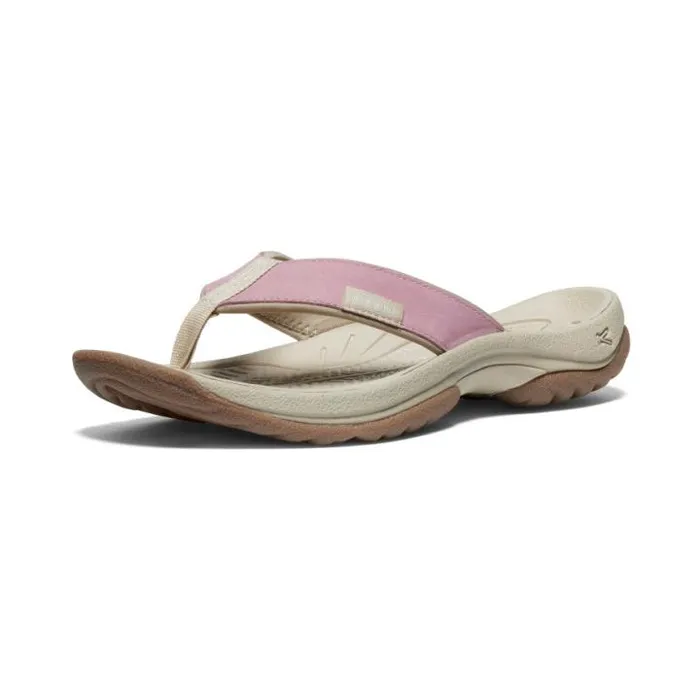 Kona Flip Nostalgia RosePlaza Taupe Leather FlipFlop Women KEEN SlipOns