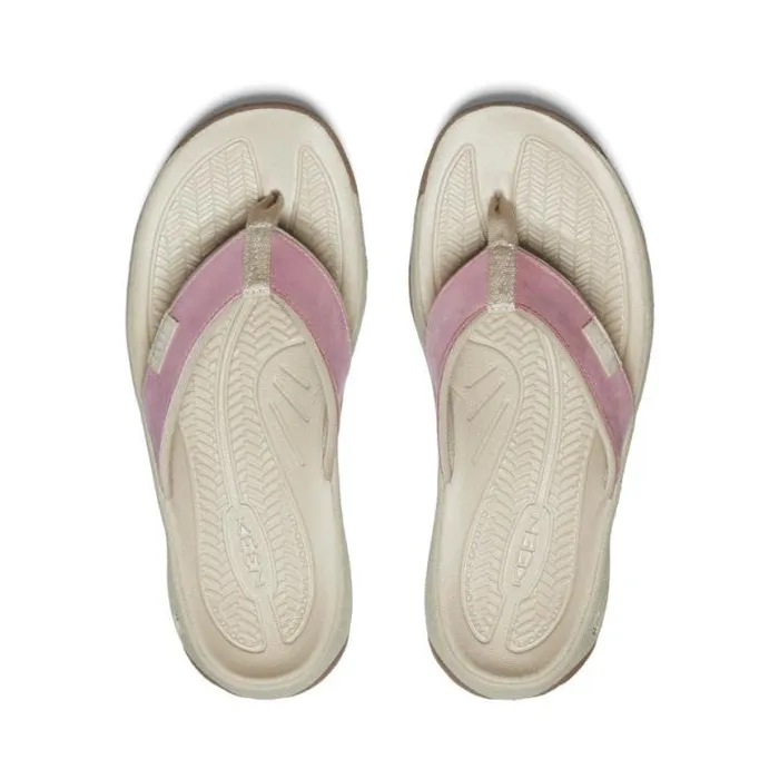 Kona Flip Nostalgia RosePlaza Taupe Leather FlipFlop Women KEEN SlipOns