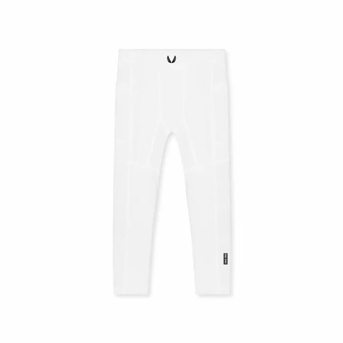 Leggings Men ASRV WarpFlexx Side Pocket 34Length Legging White