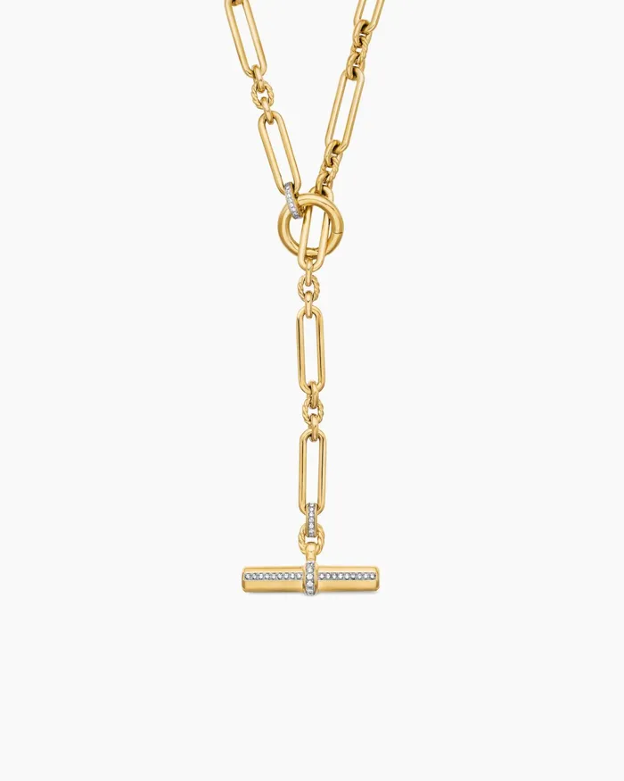 Lexington Necklace In 18K Yellow Gold With Diamonds 65mm Women David Yurman Chain Lexington Necklace In 18K Yellow Gold With Diamonds 65mm Women David Yurman Chain