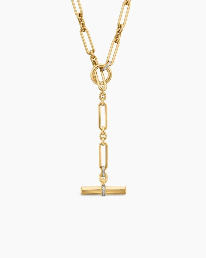 Lexington Necklace In 18K Yellow Gold With Diamonds 65mm Women David Yurman Chain Lexington Necklace In 18K Yellow Gold With Diamonds 65mm Women David Yurman Chain