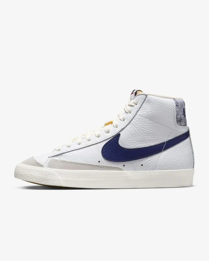 Lifestyle Men Nike Blazer Mid 03977 Whitesailgym Redmidnight Navy