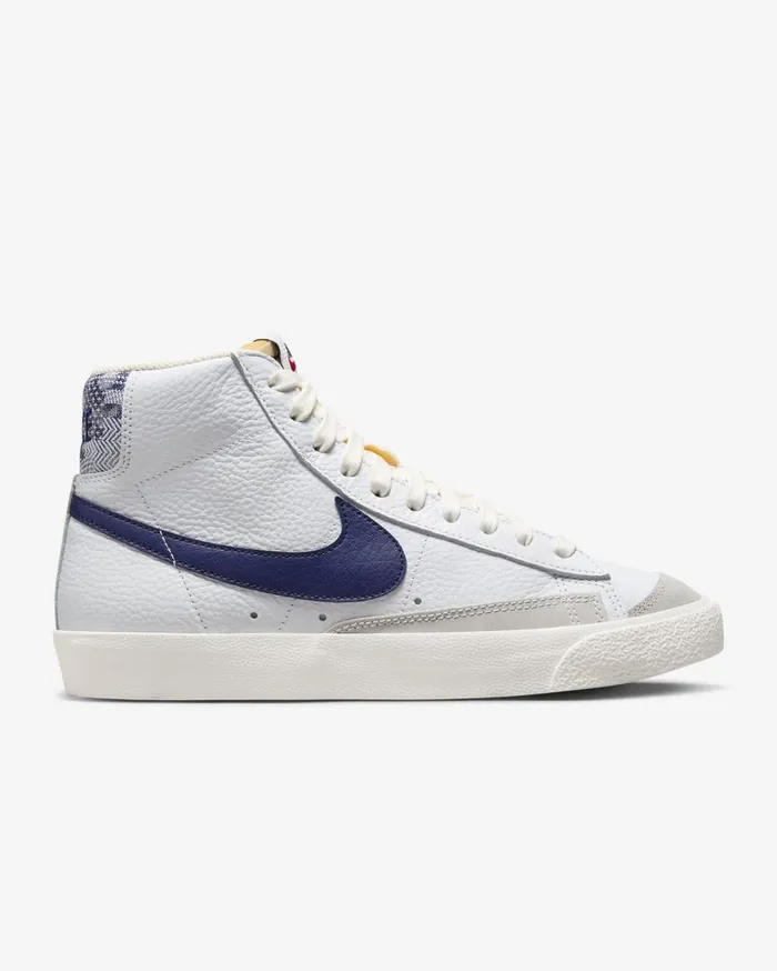 Lifestyle Men Nike Blazer Mid 03977 Whitesailgym Redmidnight Navy