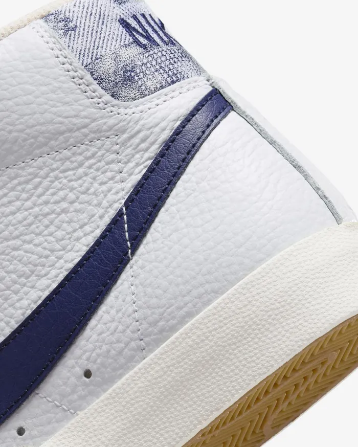 Lifestyle Men Nike Blazer Mid 03977 Whitesailgym Redmidnight Navy