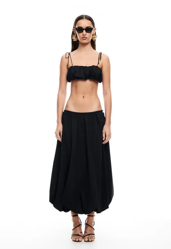 Lioness Fashion INTUITION BUBBLE TOP Onyx Women Tops