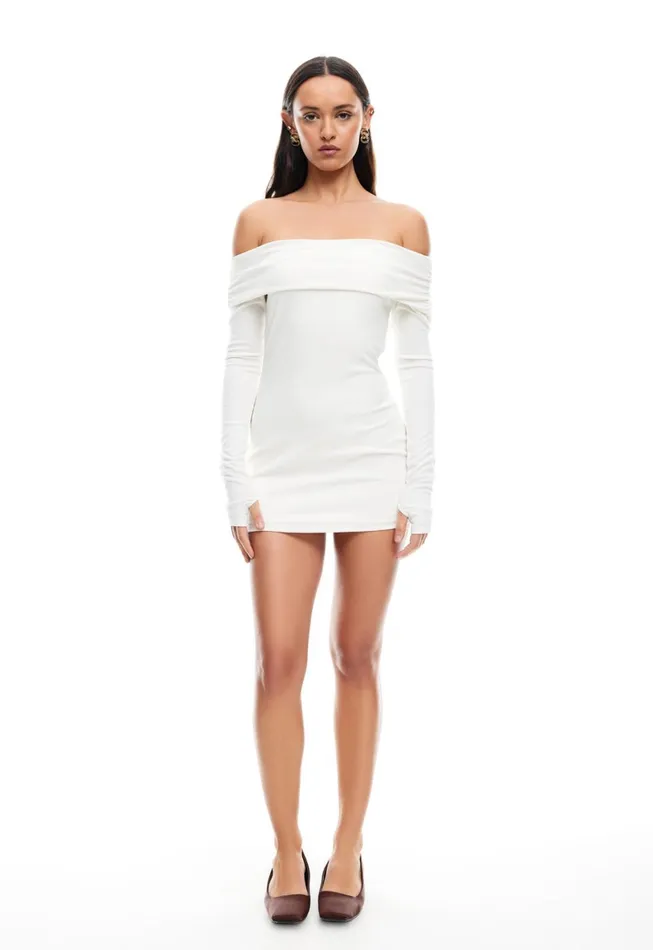 Lioness Fashion ISADORA MINI DRESS Porcelain Women Dresses