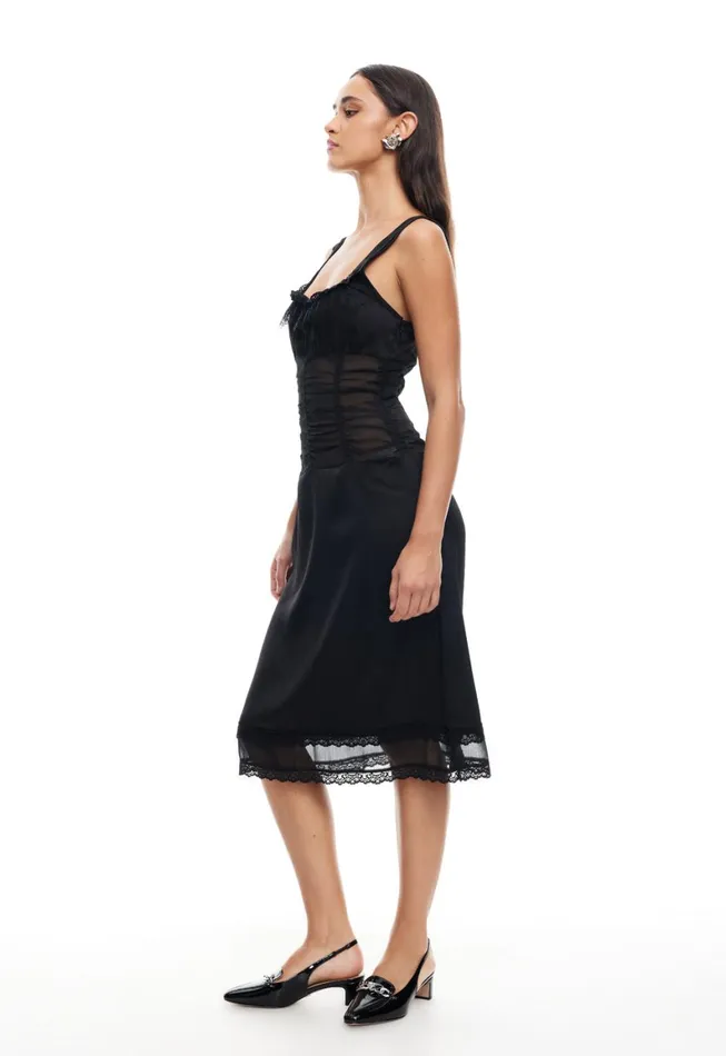 Lioness Fashion KENDALL MIDI Onyx Women Dresses
