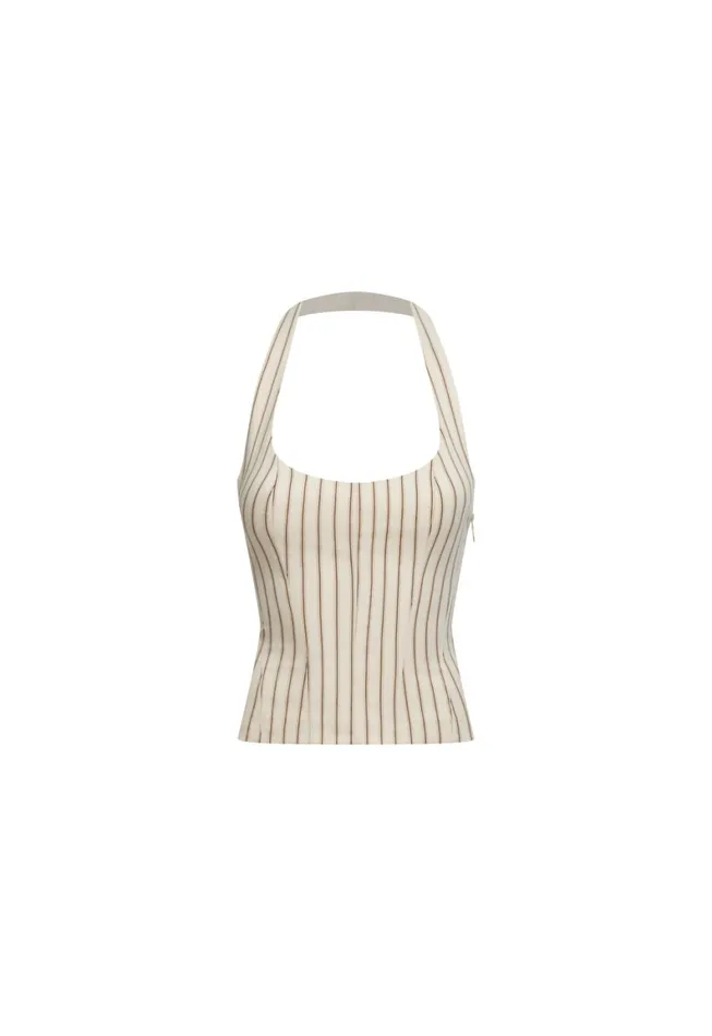 Lioness Fashion LES DEUX TOP Cream Stripe Women Tops Lioness Fashion LES DEUX TOP Cream Stripe Women Tops