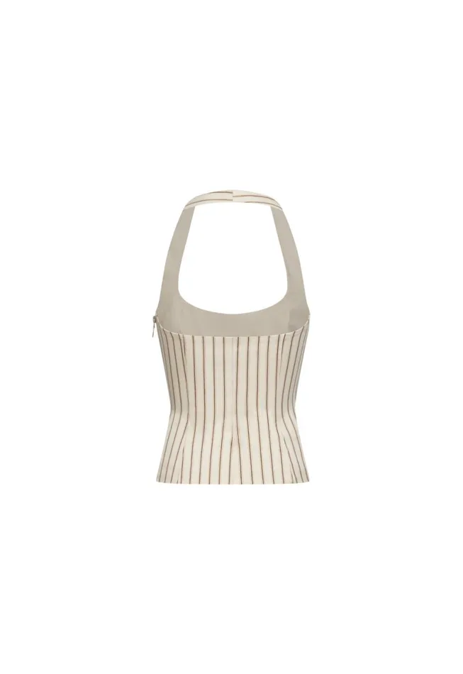 Lioness Fashion LES DEUX TOP Cream Stripe Women Tops Lioness Fashion LES DEUX TOP Cream Stripe Women Tops